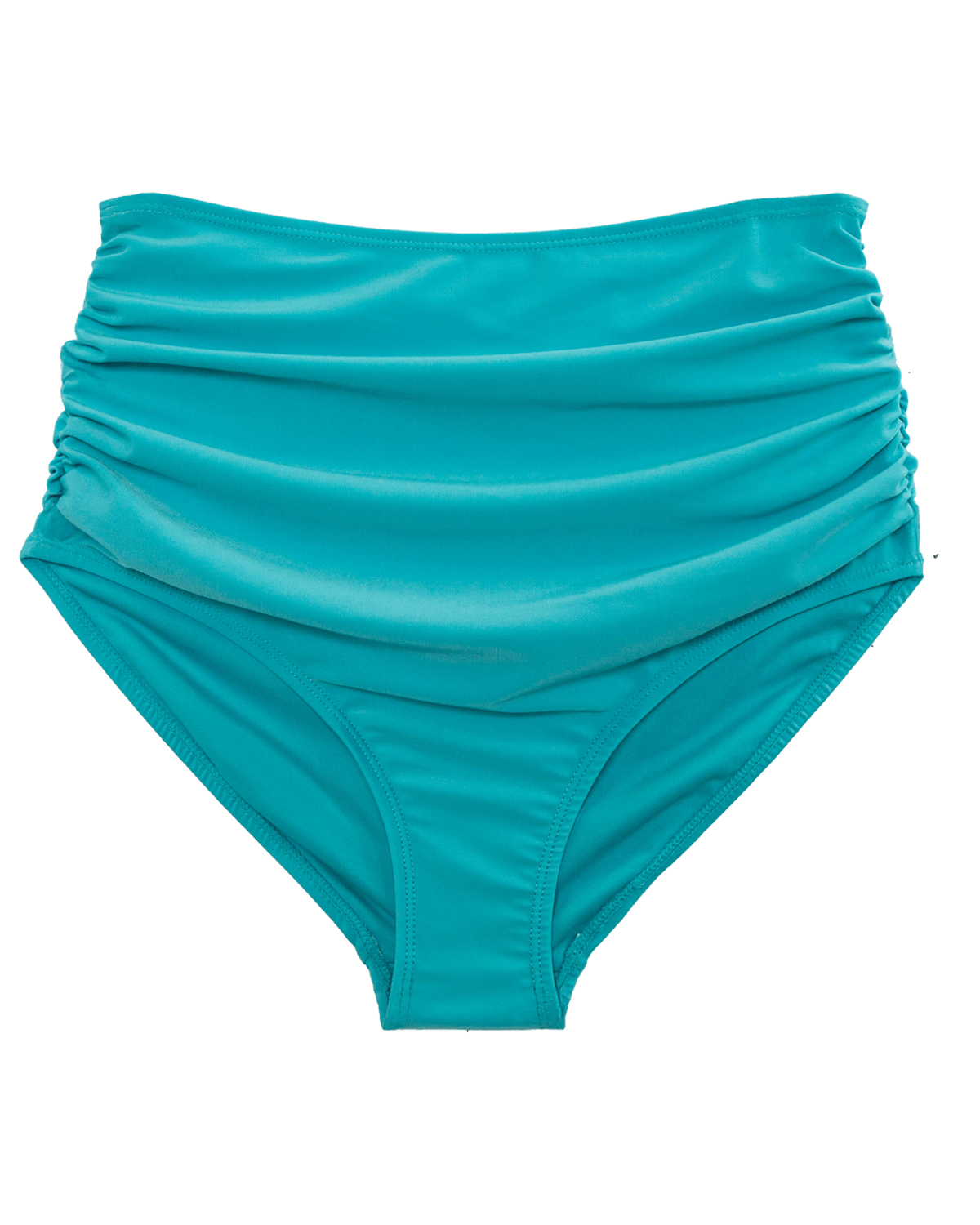 Aqua Ruched High Rise Bottom