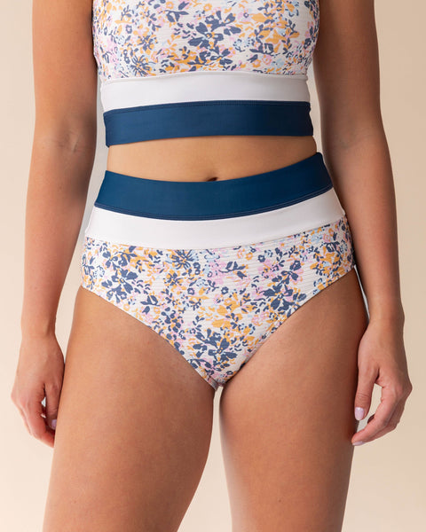 Caspian Flat Rib Colorblock Bottom – Nani Swimwear