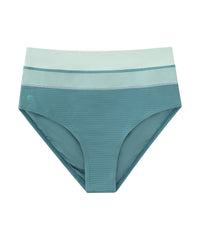 Seablue Flat Rib Colorblock Bottom