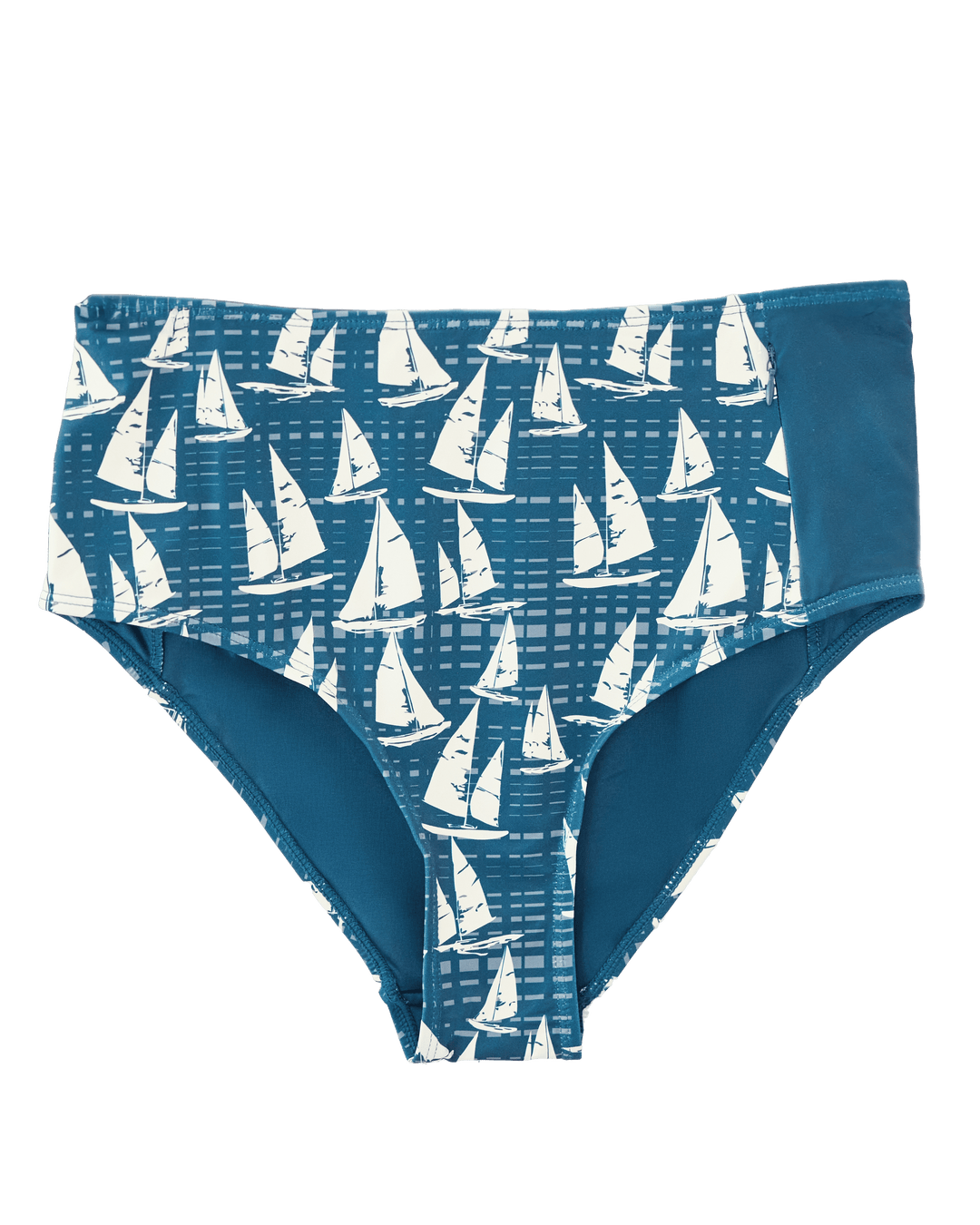 Nautical Zip Pocket Bottom