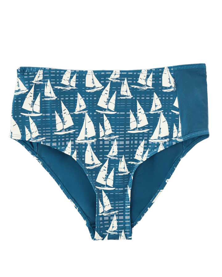 Nautical Zip Pocket Bottom