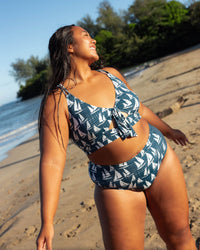 Nautical Zip Pocket Bottom