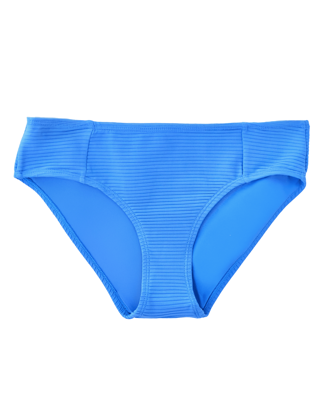 Vivid Blue Flat Rib Bikini Bottom