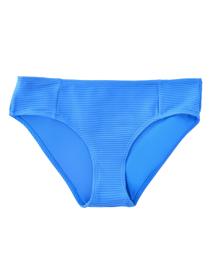 Vivid Blue Flat Rib Bikini Bottom