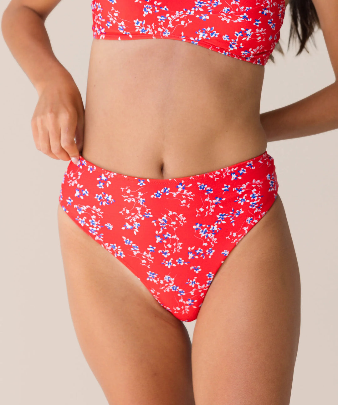 Cardinal Flat Rib Reversible High Leg Bottom