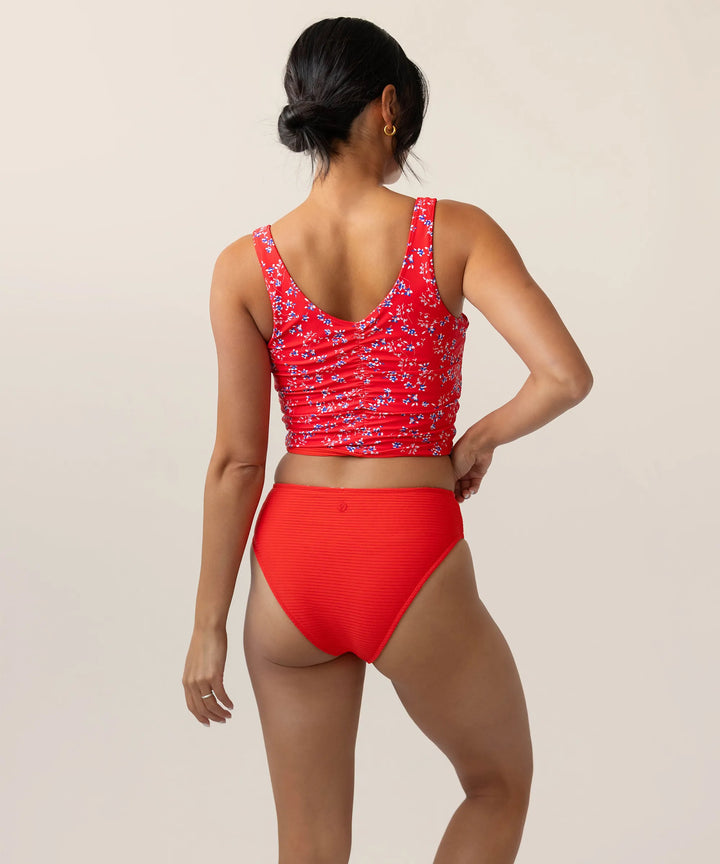 Cardinal Flat Rib Reversible High Leg Bottom