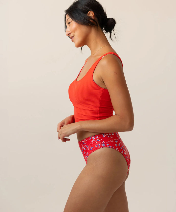 Cardinal Flat Rib Reversible High Leg Bottom