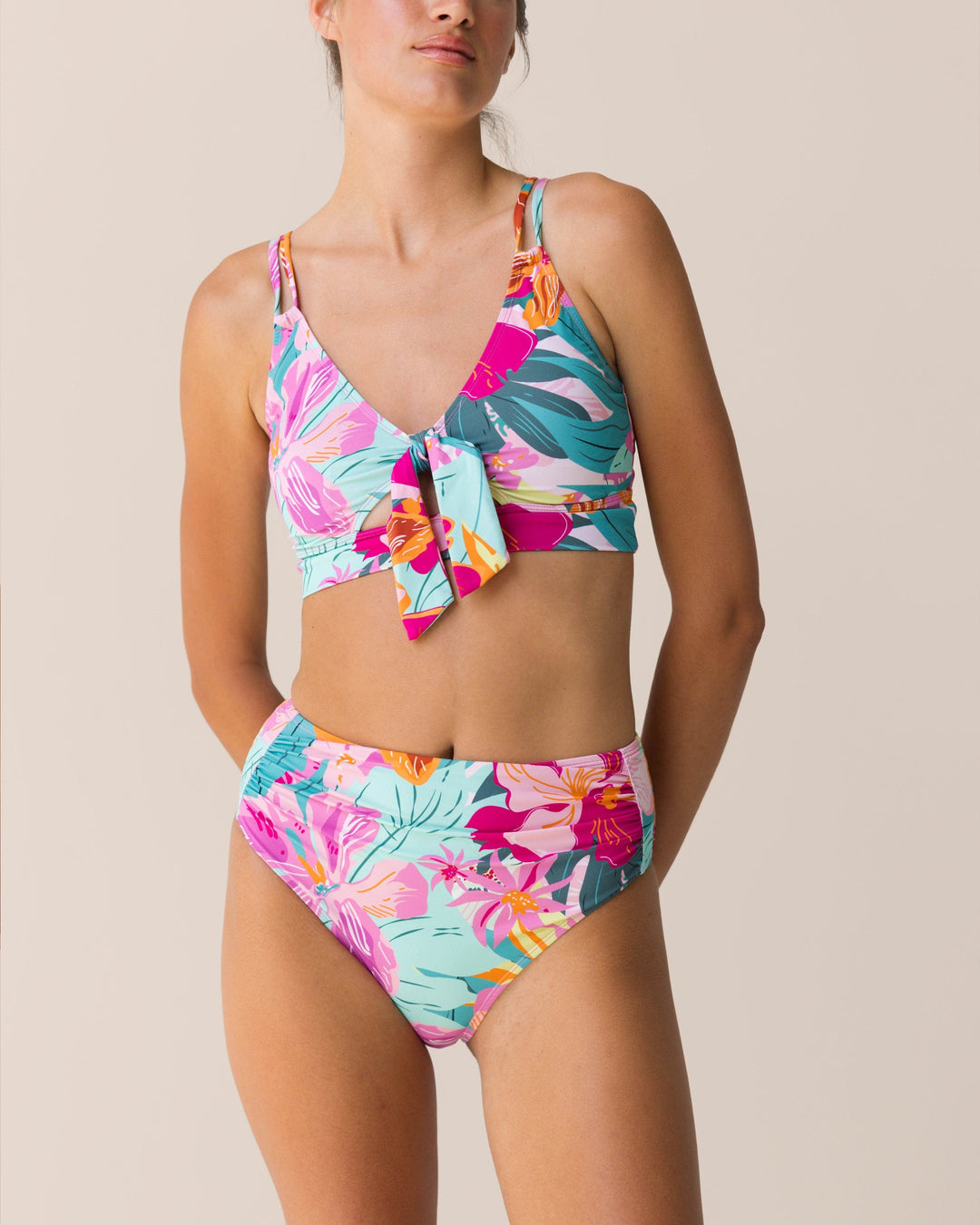 Freedive High Leg Ruched Bottom