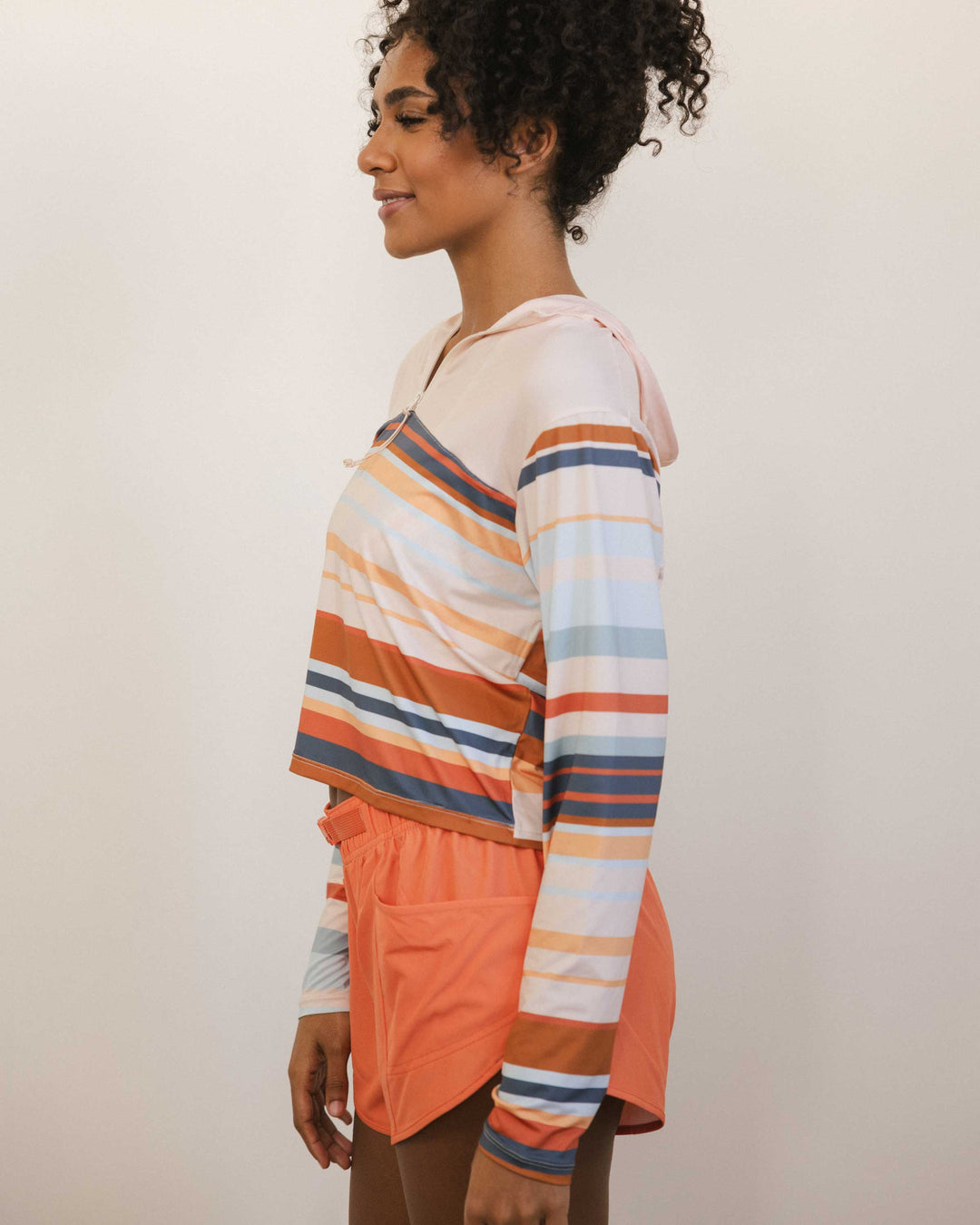 Cascade Stripe Quarter Zip Sunshade