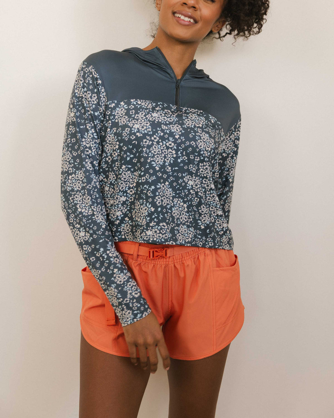 Wild Flower Quarter Zip Sunshade