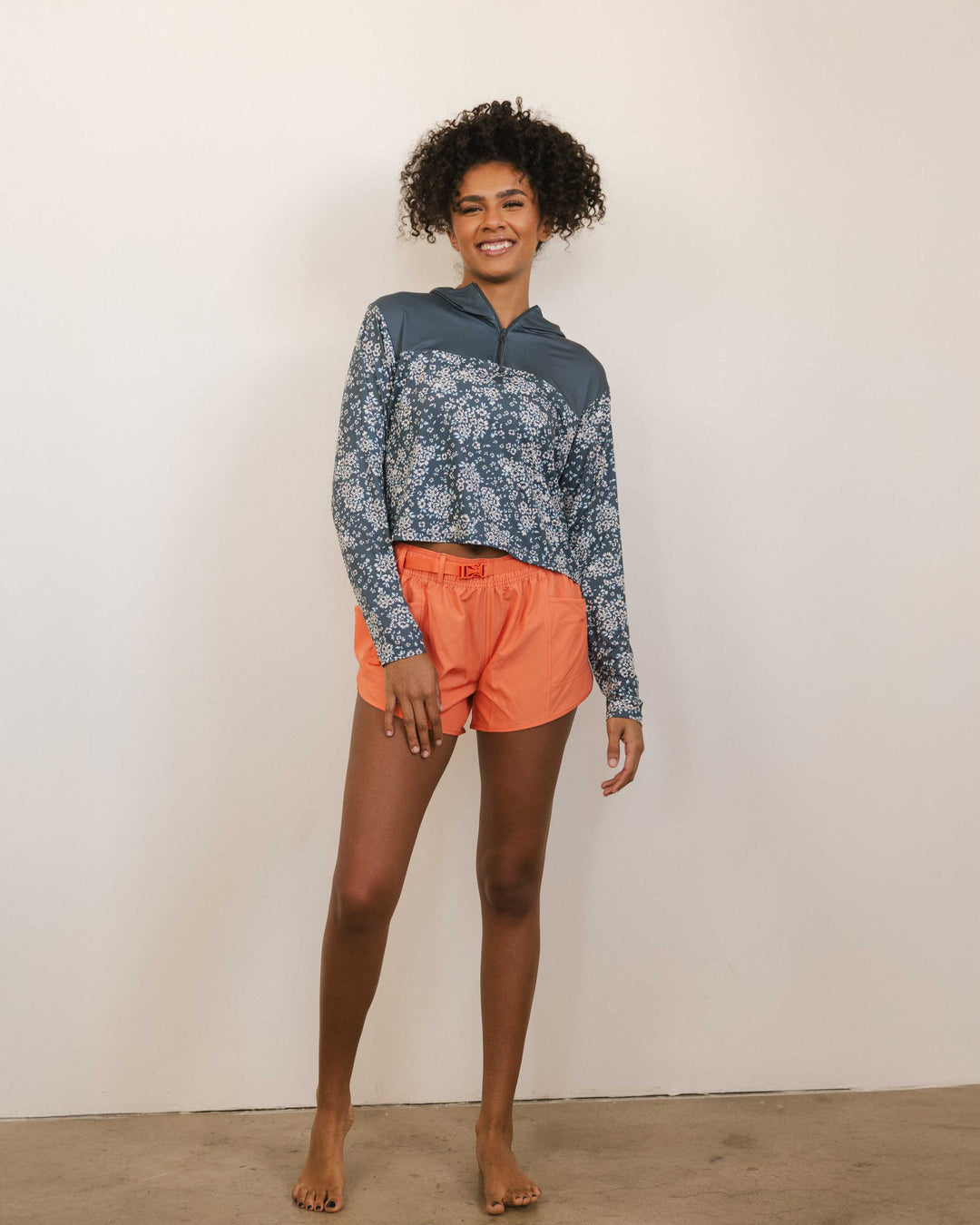 Wild Flower Quarter Zip Sunshade