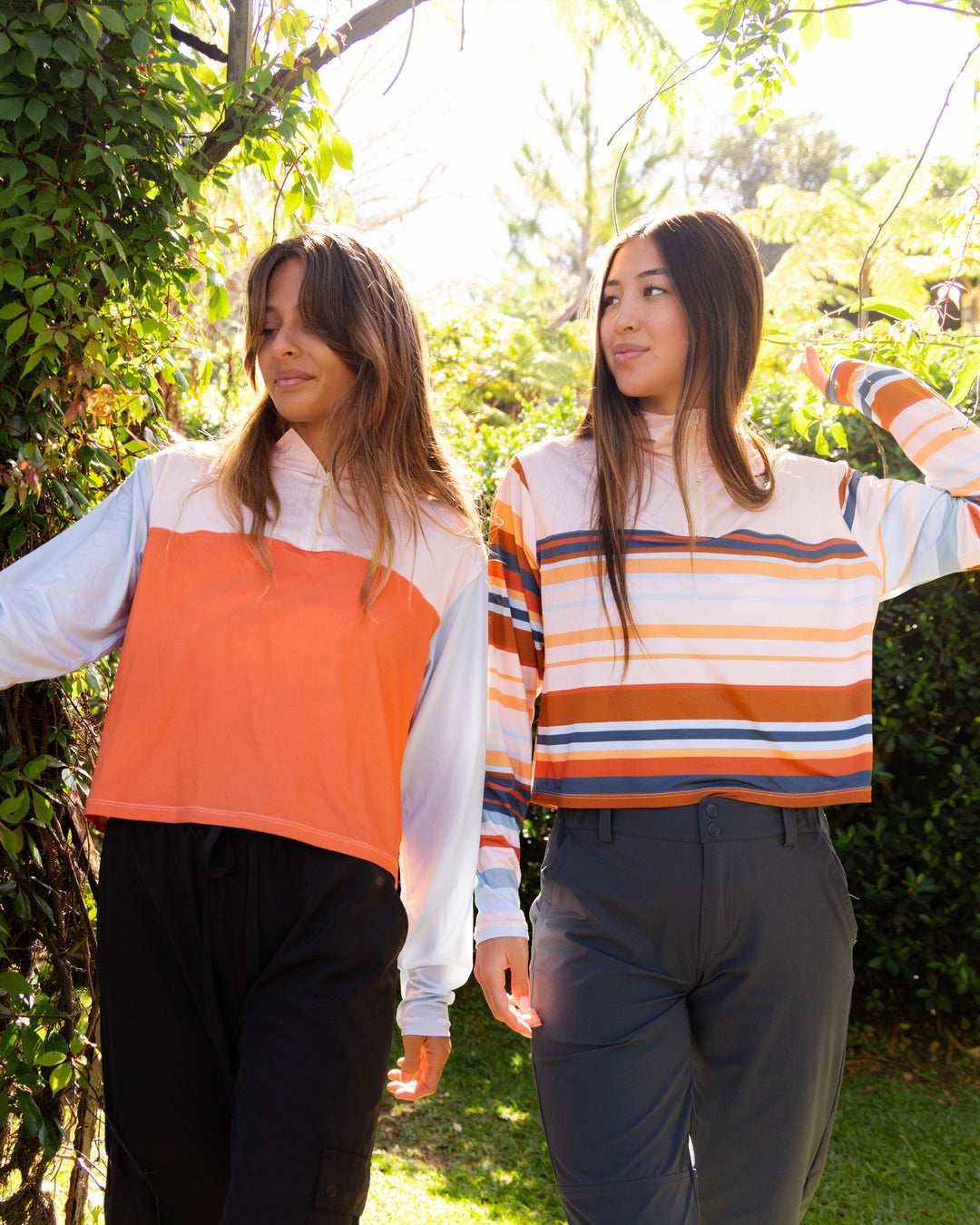 Cascade Stripe Quarter Zip Sunshade
