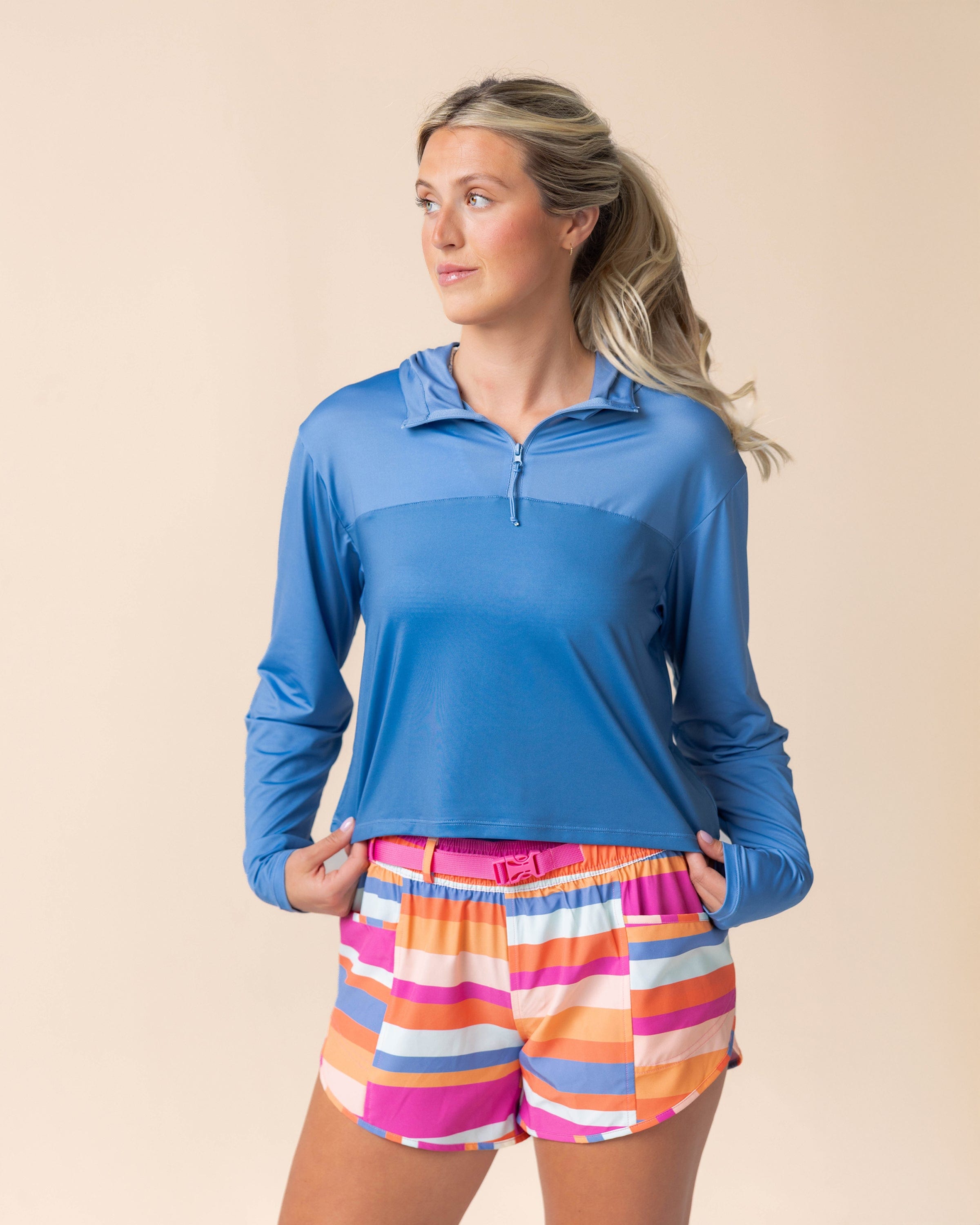 Monroe Quarter Zip Sunshade – Nani Swimwear