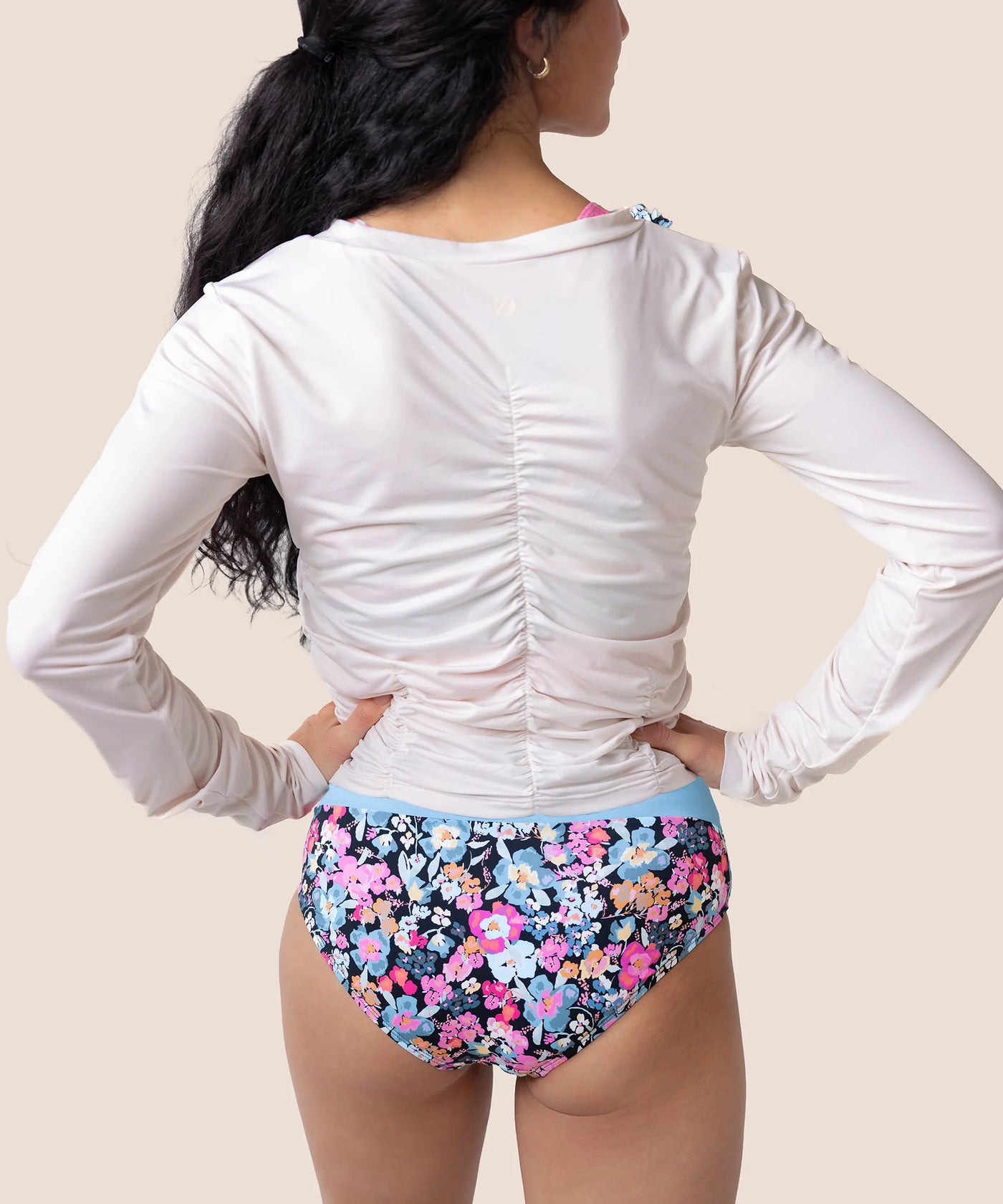 Vanilla Ruched Sun Shirt