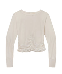 Vanilla Ruched Sun Shirt
