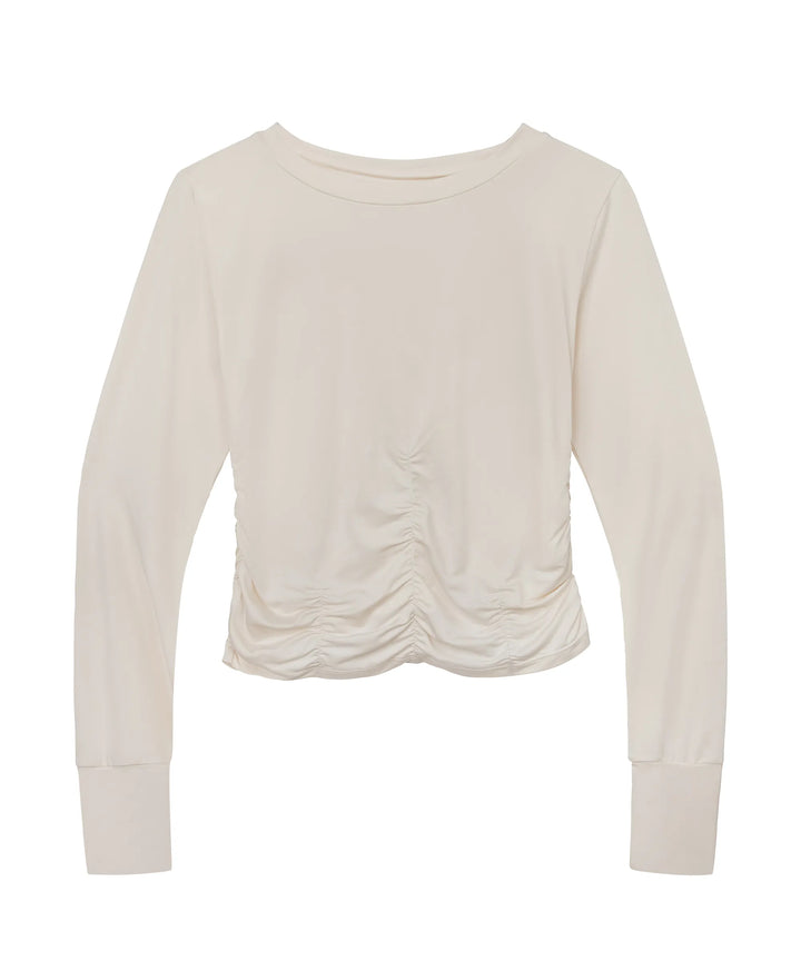 Vanilla Ruched Sun Shirt