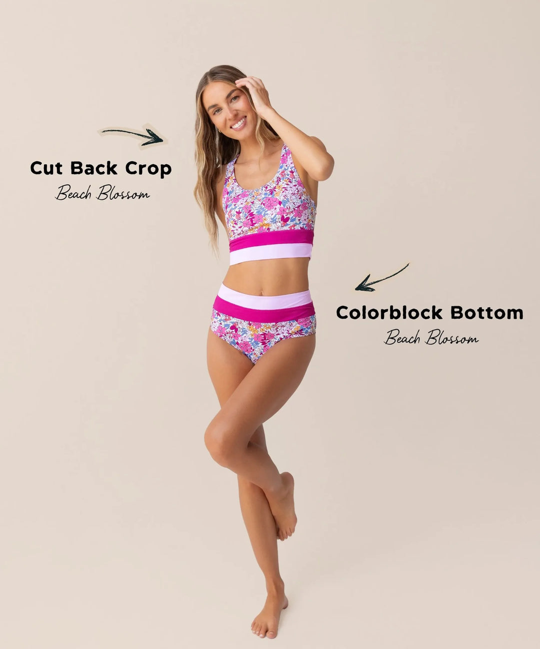 Beach Blossom Colorblock Bottom