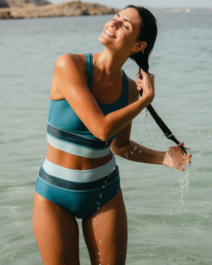 Still Water Flat Rib Colorblock Bottom