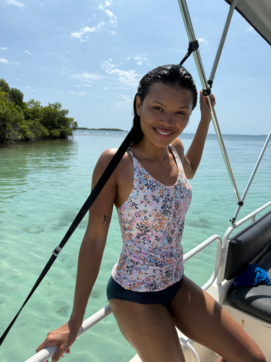 Caspian Flat Rib V-Neck Tankini