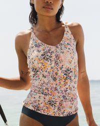 Caspian Flat Rib V-Neck Tankini