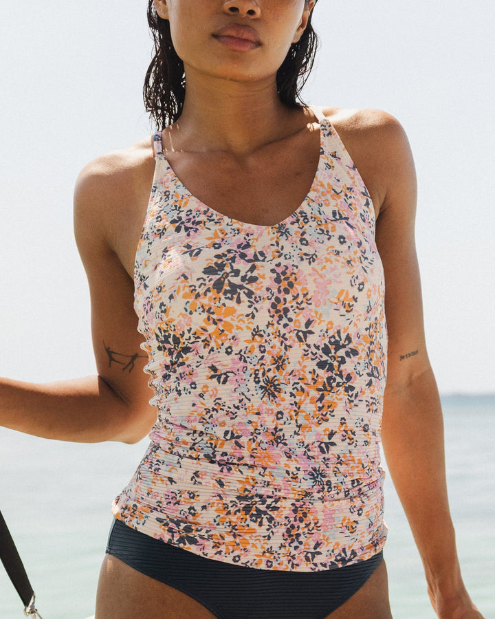 Caspian Flat Rib V-Neck Tankini