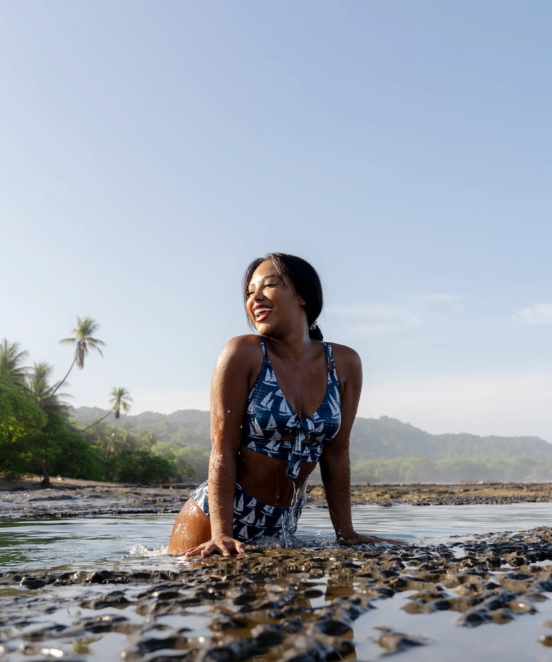 Nautical High Tide Bralette