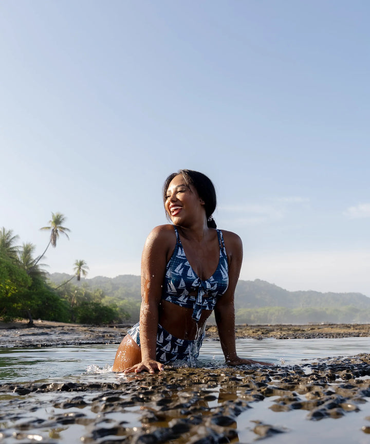 Nautical High Tide Bralette