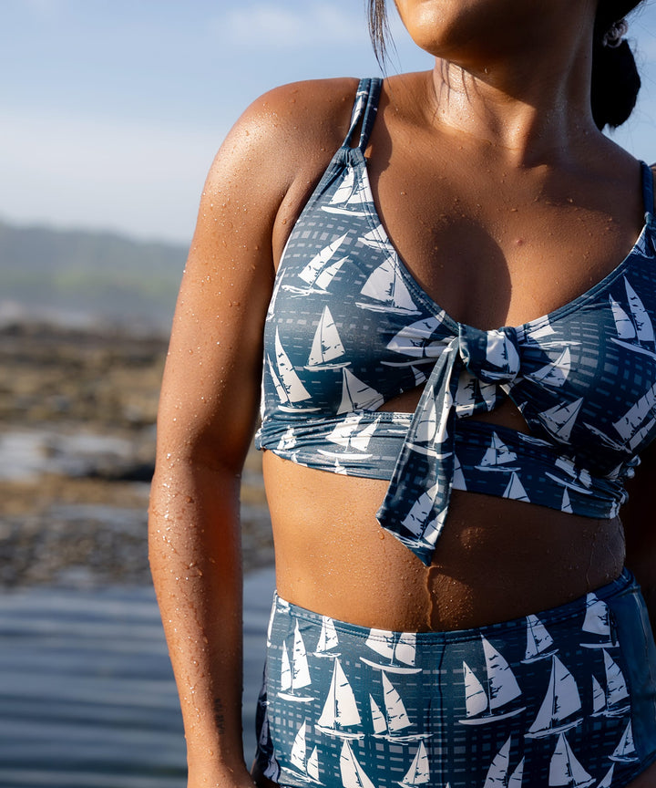 Nautical High Tide Bralette