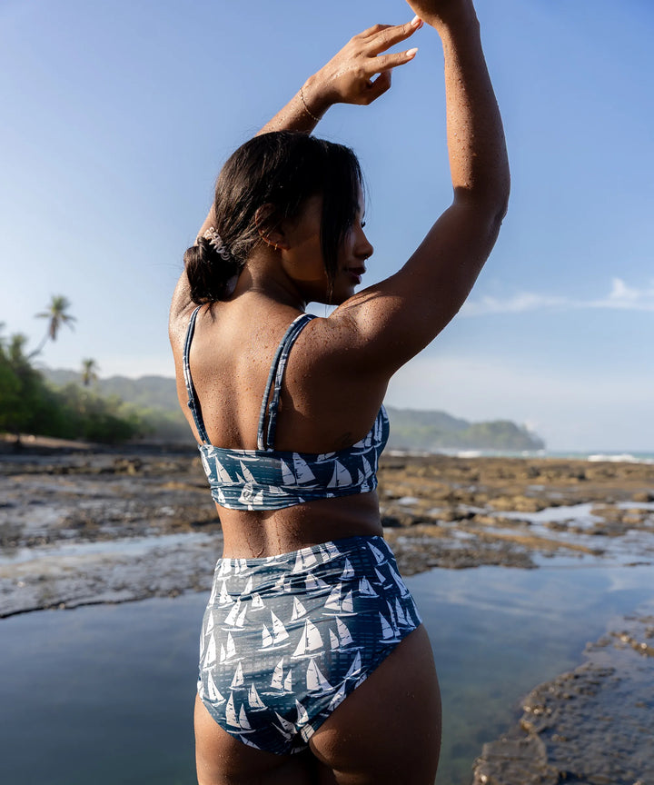 Nautical High Tide Bralette