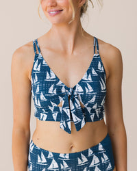 Nautical High Tide Bralette