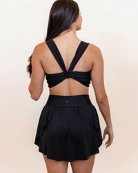 Twist Crop Black