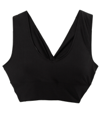 Twist Crop Black