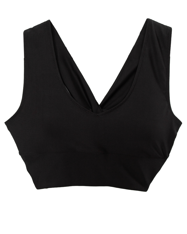 Black Twist Crop