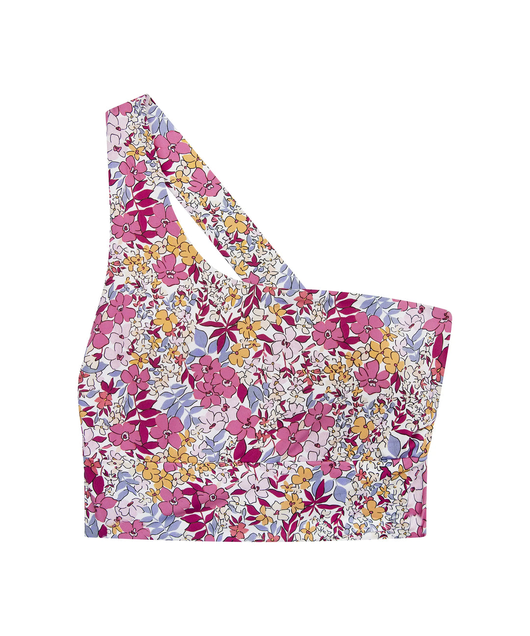 Beach Blossom One Shoulder Crop