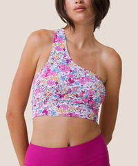 Beach Blossom One Shoulder Crop
