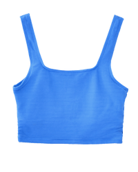 Vivid Blue Flat Rib Core Midkini