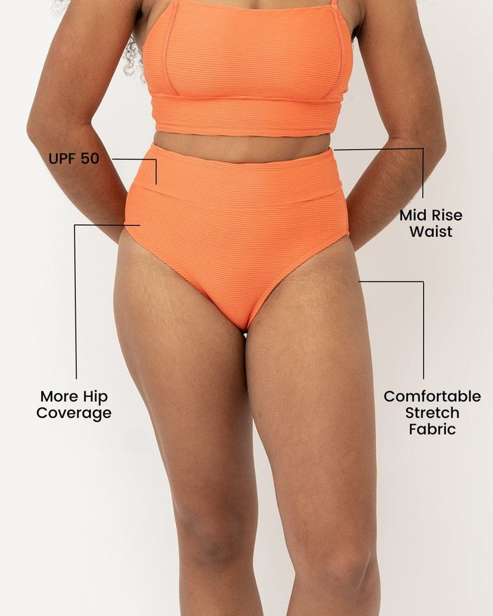 Textured Zena Mid Rise Bottom