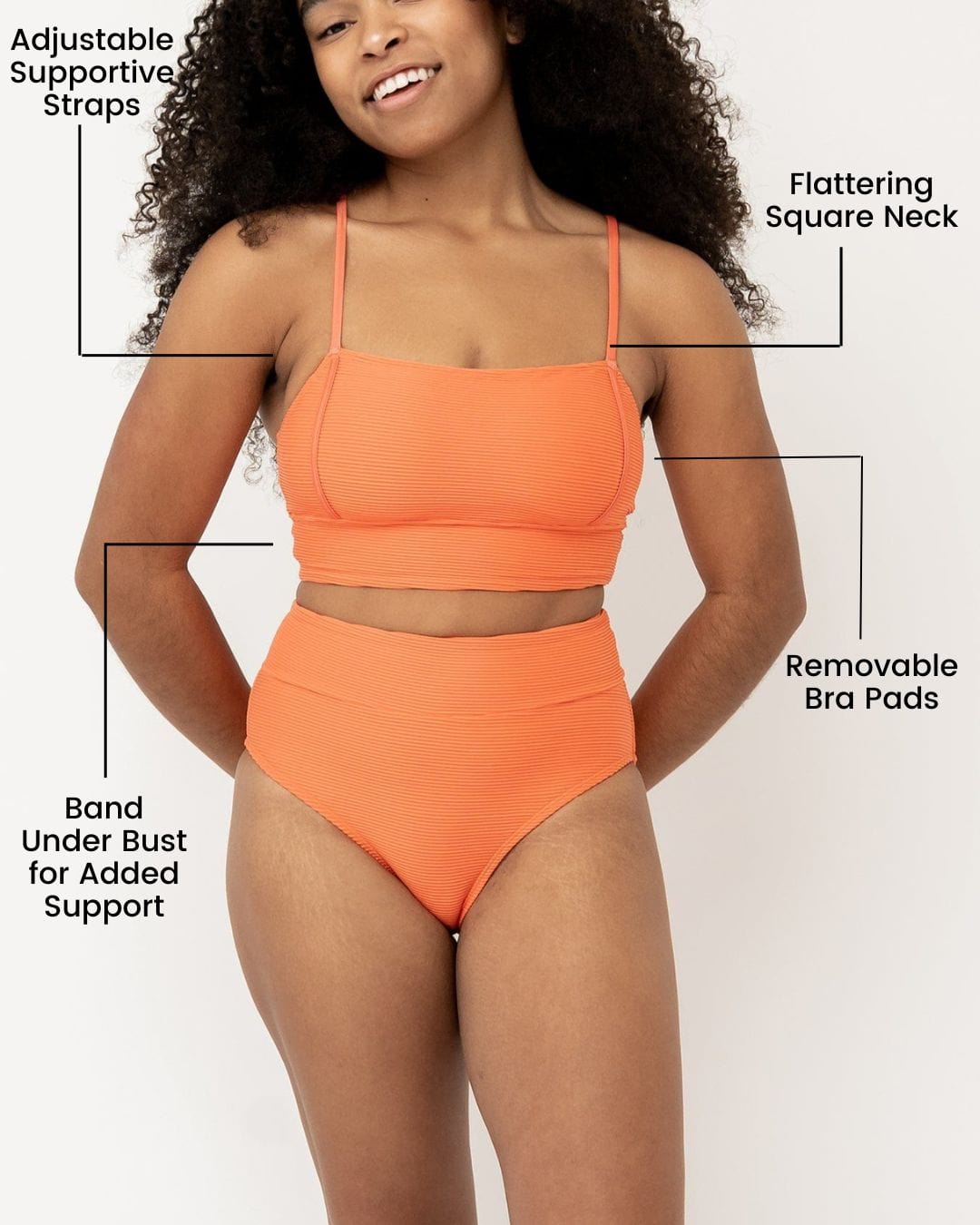 Textured Zena Surf Crop