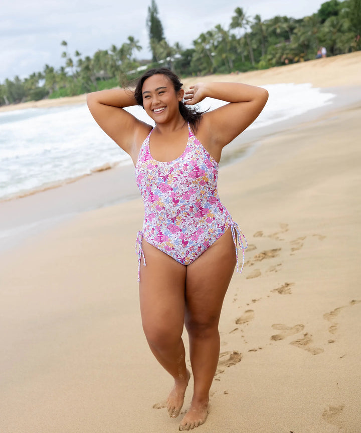 Beach Blossom Tied One Piece