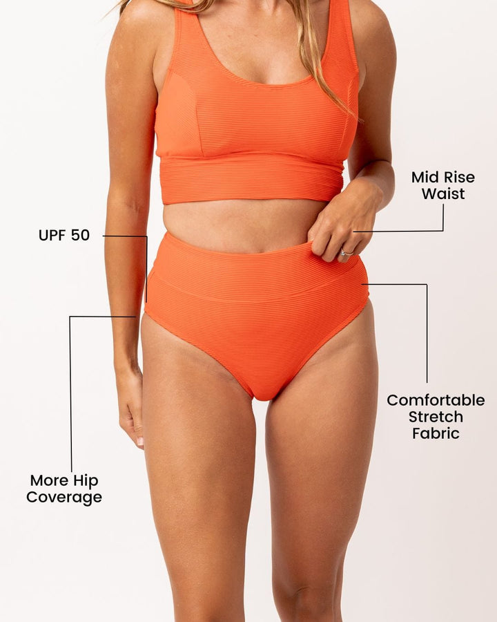 Textured Stella Mid Rise Bottom