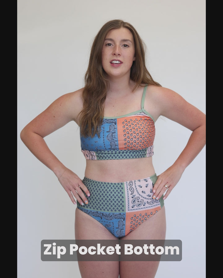 Lilac Beach Zip Pocket Bottom
