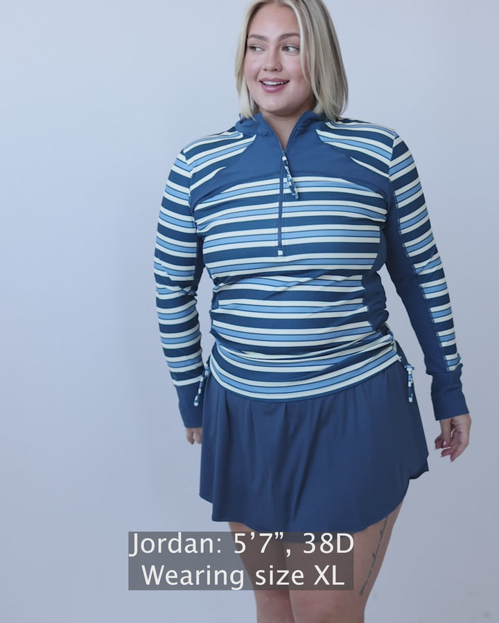 Monica Stripe Baywatch Rashguard
