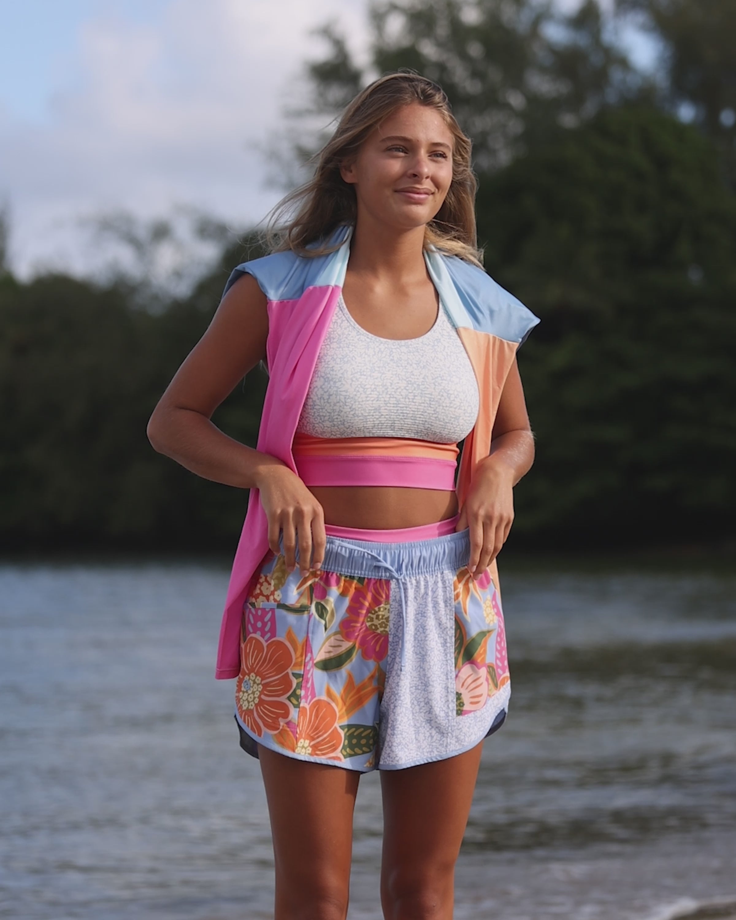 Mona Hybrid Reversible High Rise Short – Nani Swimwear