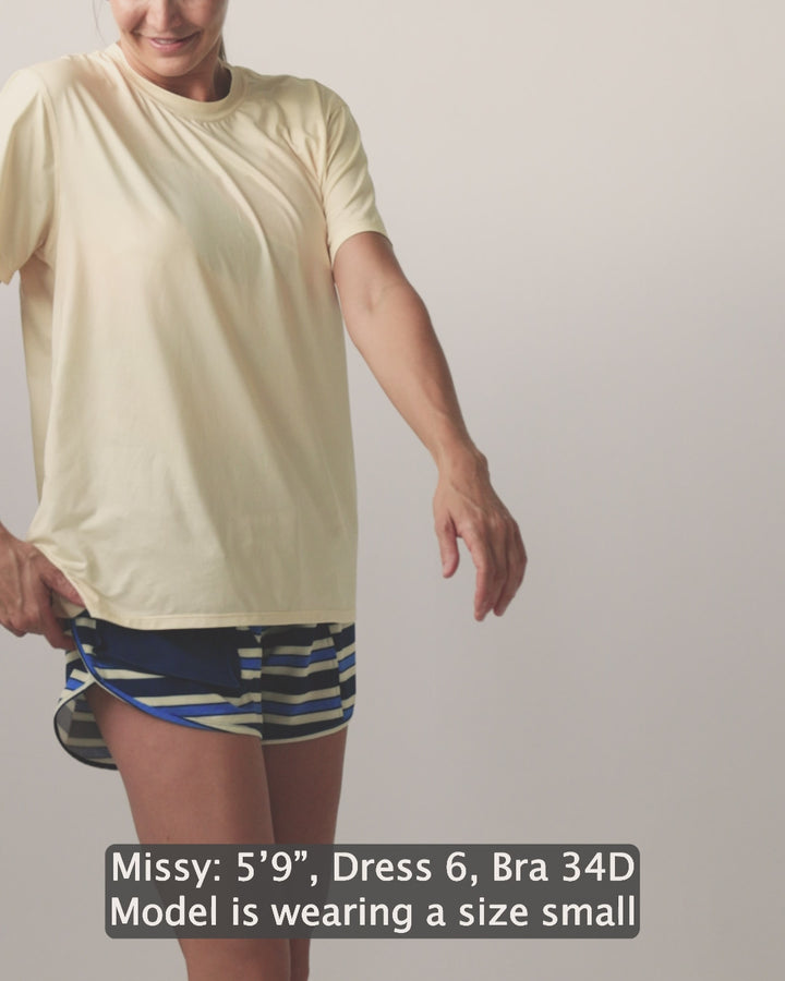 Monica Stripe Expedition Short