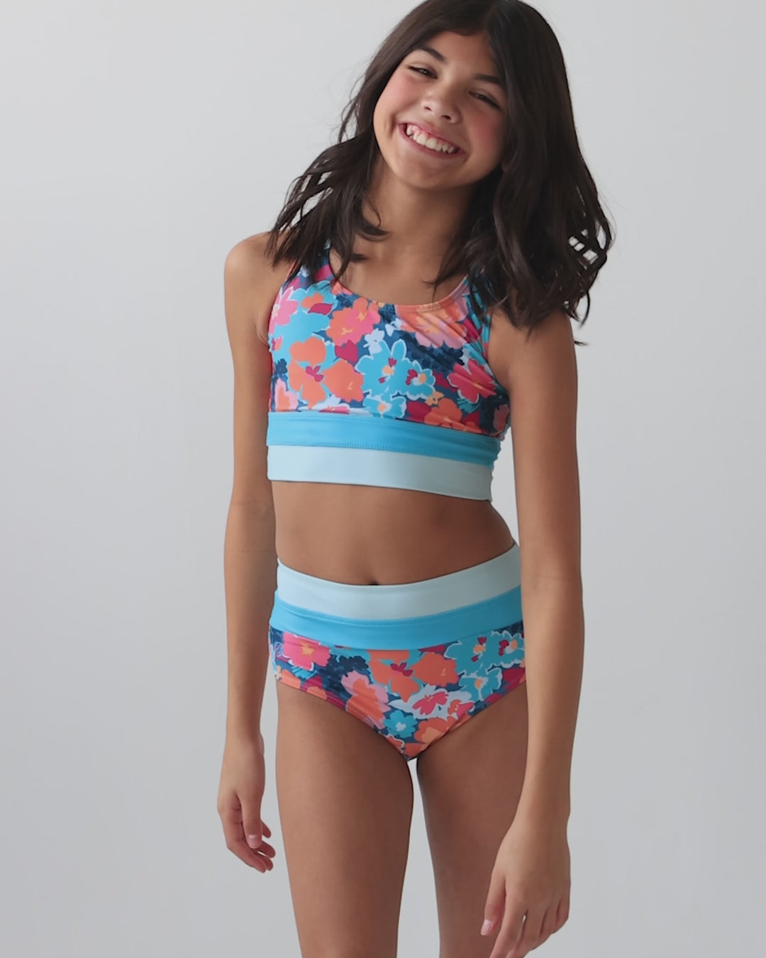 Girls Bellevue Cut Back Crop Set
