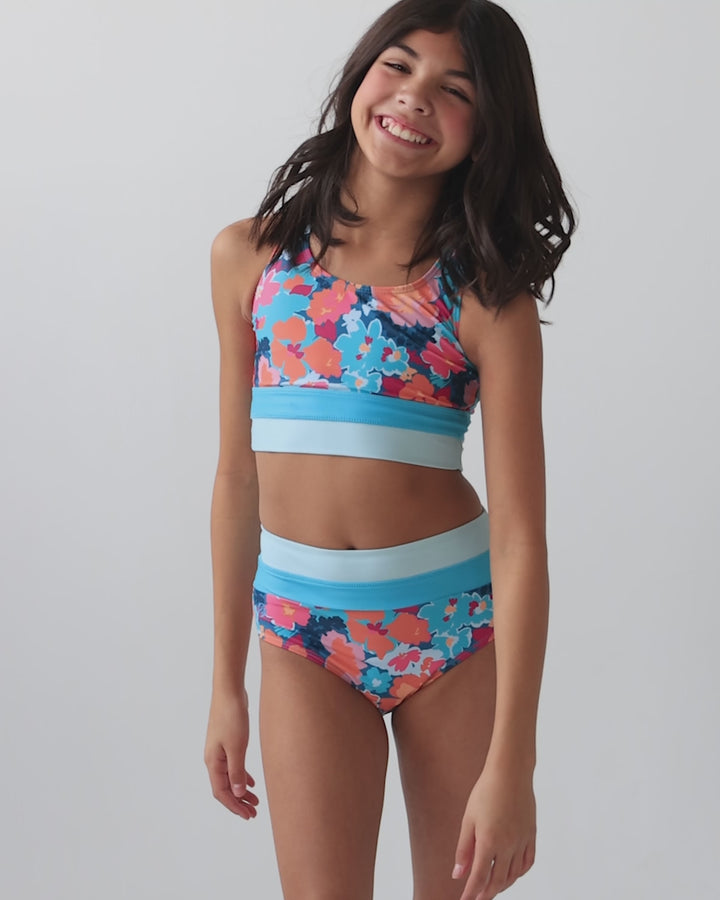 Girls Bellevue Cut Back Crop Set