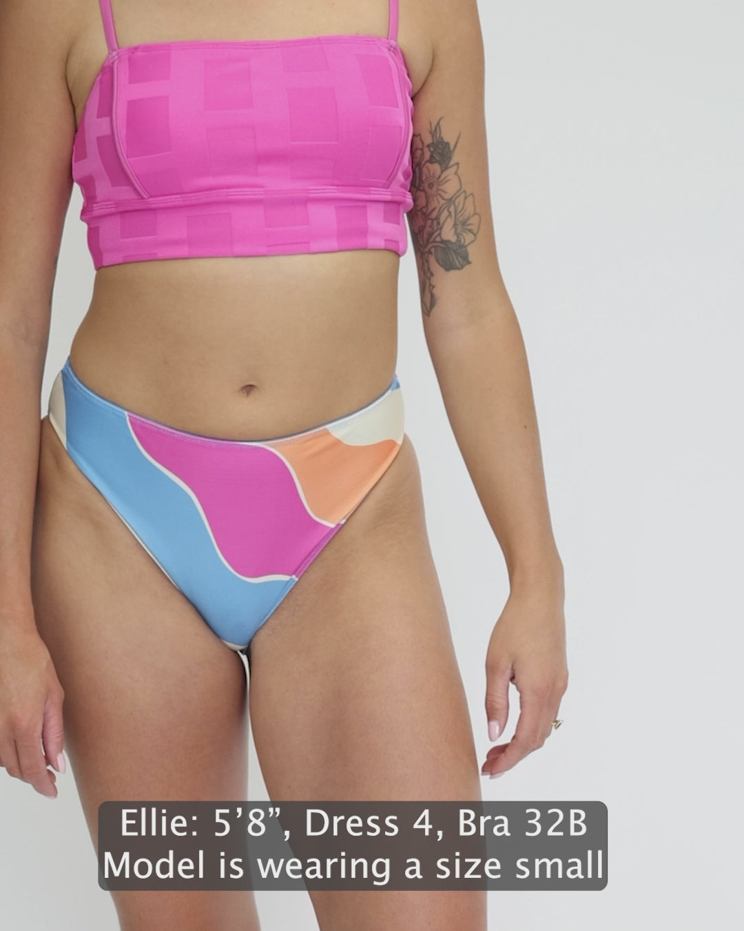 Flat Rib Sunrise Reversible High Leg Bottom
