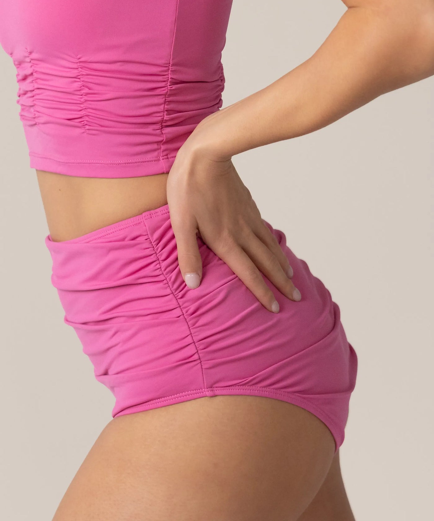 Cameo High Rise Ruched Bottom