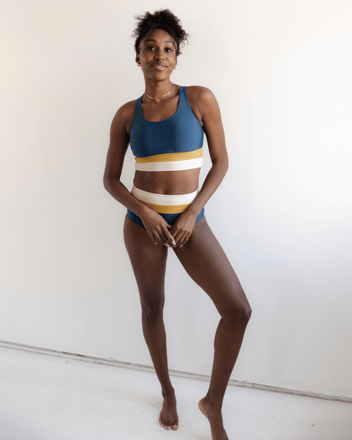 Coastal Tide Colorblock Bottom