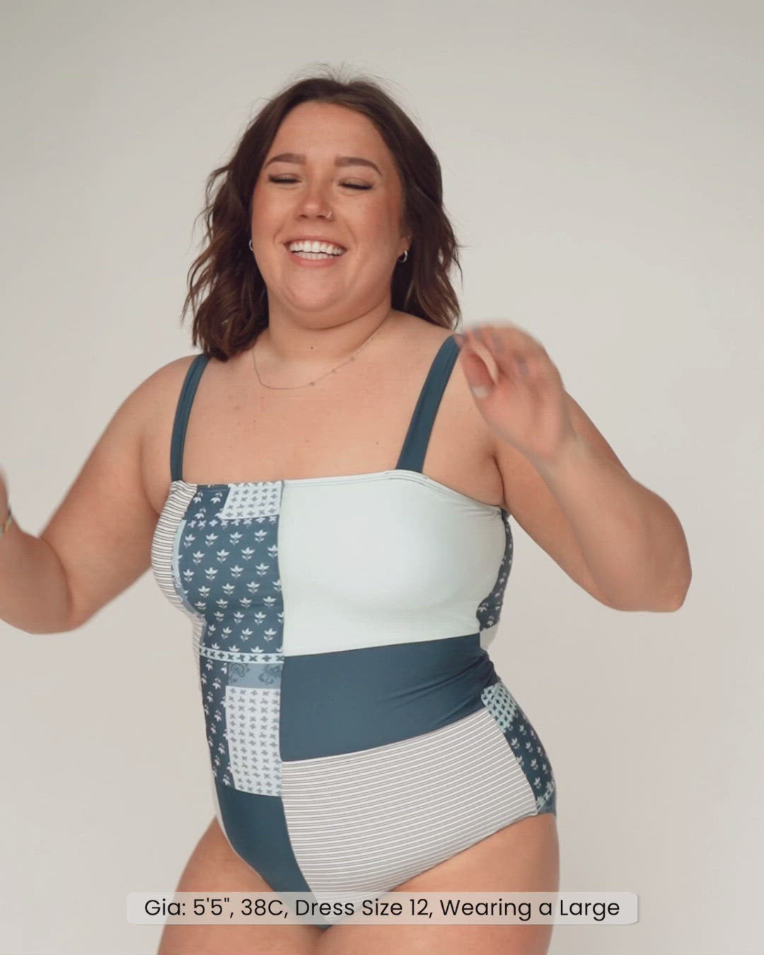Denim Patchwork One Piece – Nani Swimwear